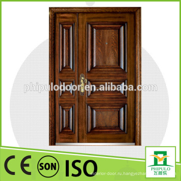 Стальная деревянная бронированная входная дверь для собственного дома с CE
